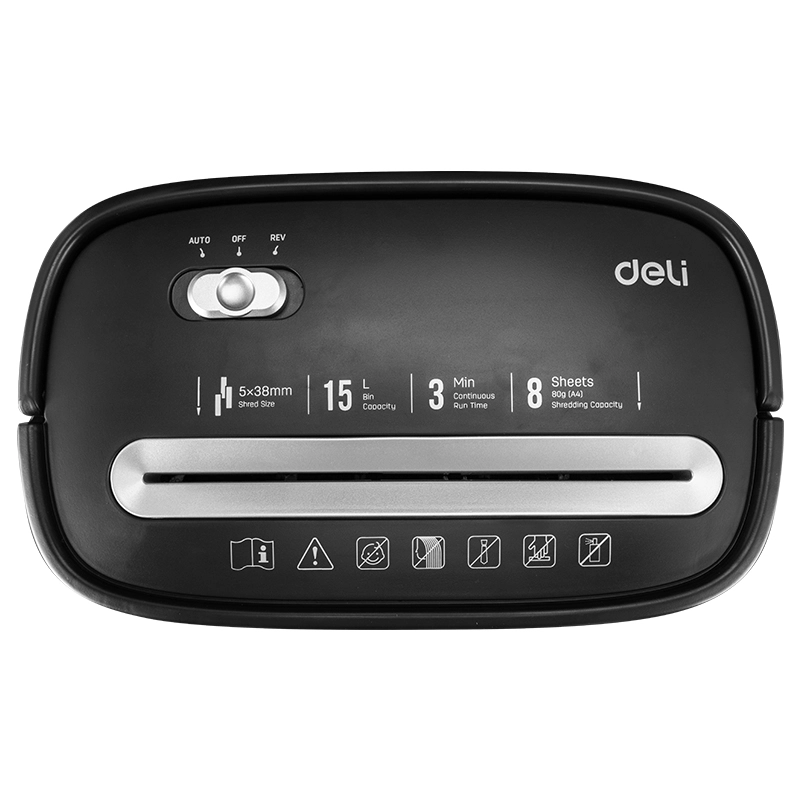 【Deli Official】DELI-Office Equipment DELI E9947 Cross-Cut Shredder - 8 SHTS/ 15 LT/ 
CC P4