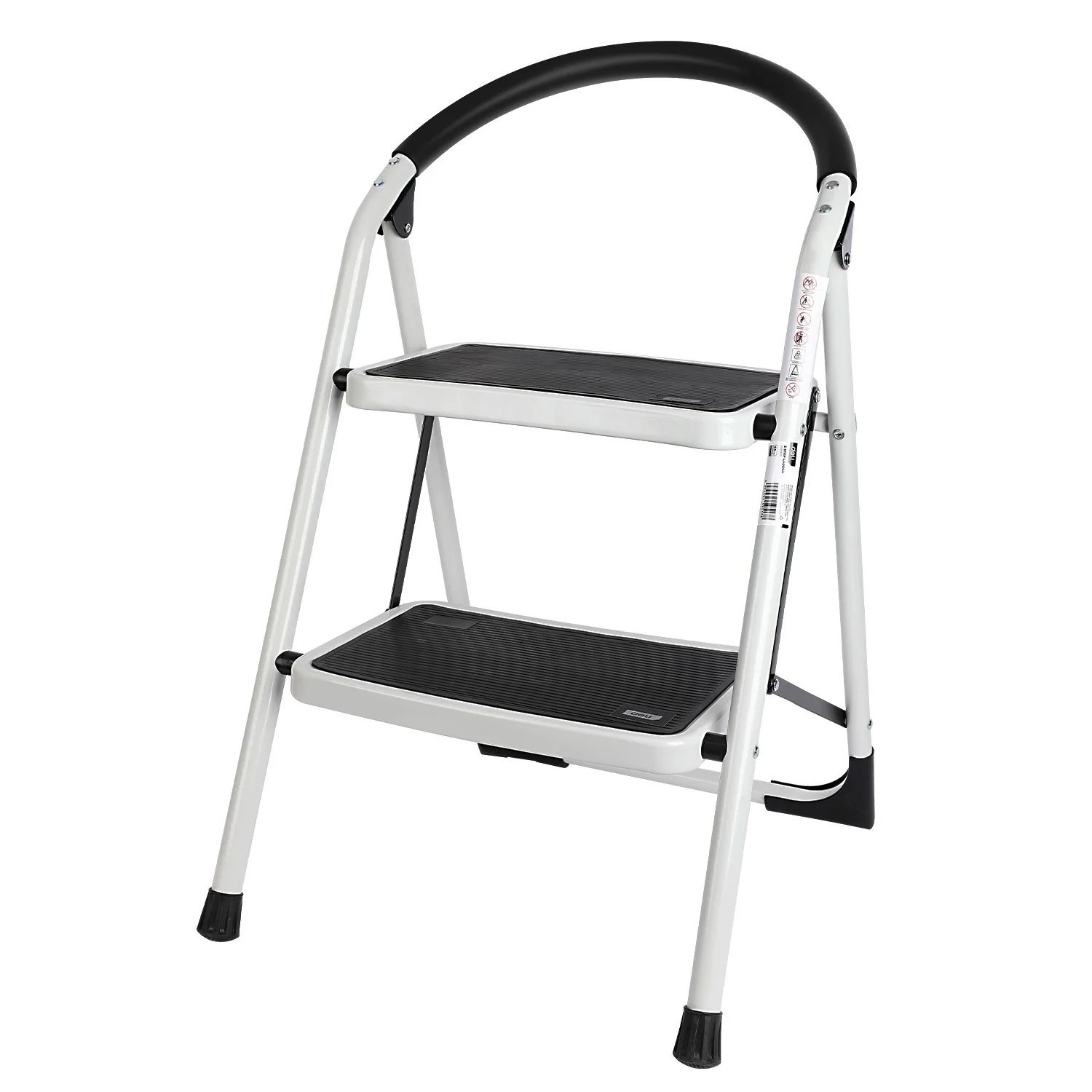 DELI DL509012 2 Steps Folding Ladder Compact & Foldable Design High Load Capacity Non-Slip Pedals Stylish Aesthetic