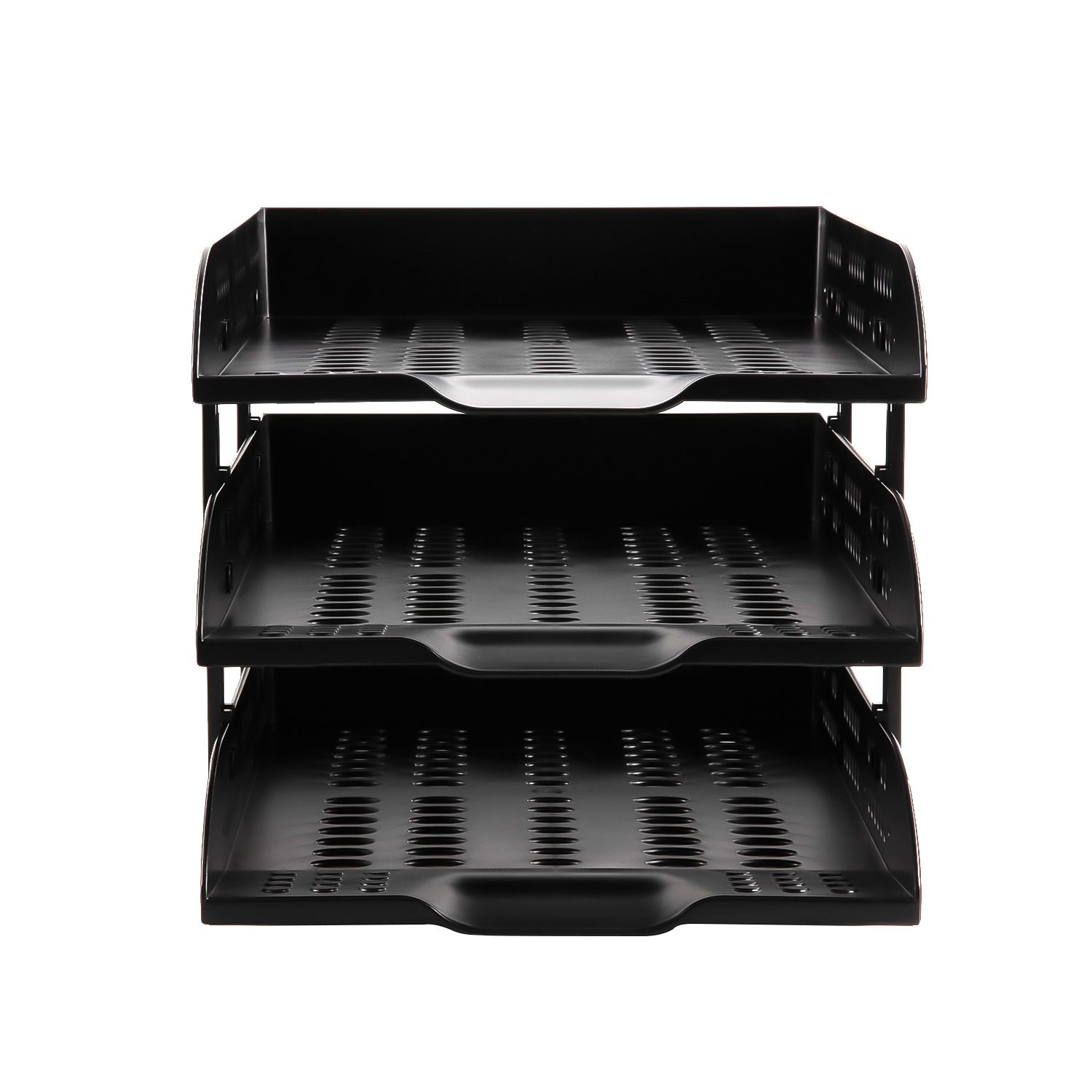 [Limited Offer]DELI E9215 EXECUTIVE PLASTIC TRAY - 3 TIER -BLACK Easy Assembly Sleek Aesthetic Space-Saving Design