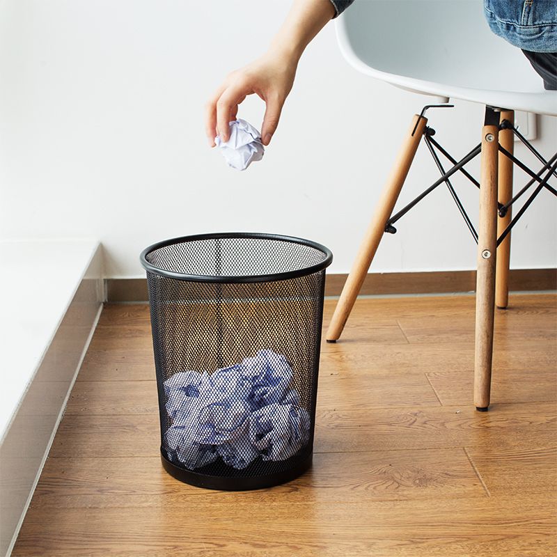 【Deli Official】 Deli E9189 Executive Mesh Waste Bin 27 Litre - Black Durable metal frame Lightweight and easy to move