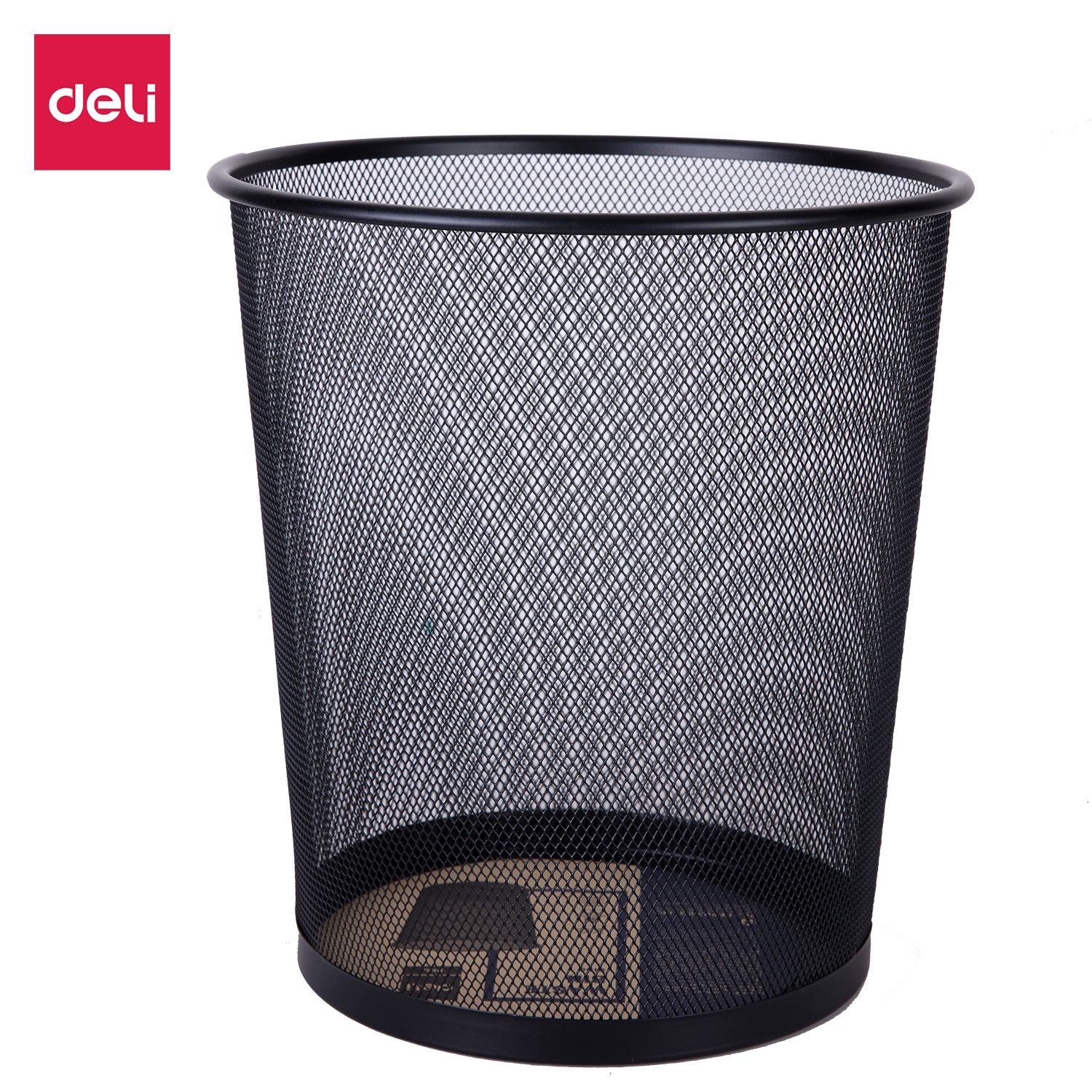 【Deli Official】 Deli E9189 Executive Mesh Waste Bin 27 Litre - Black Durable metal frame Lightweight and easy to move