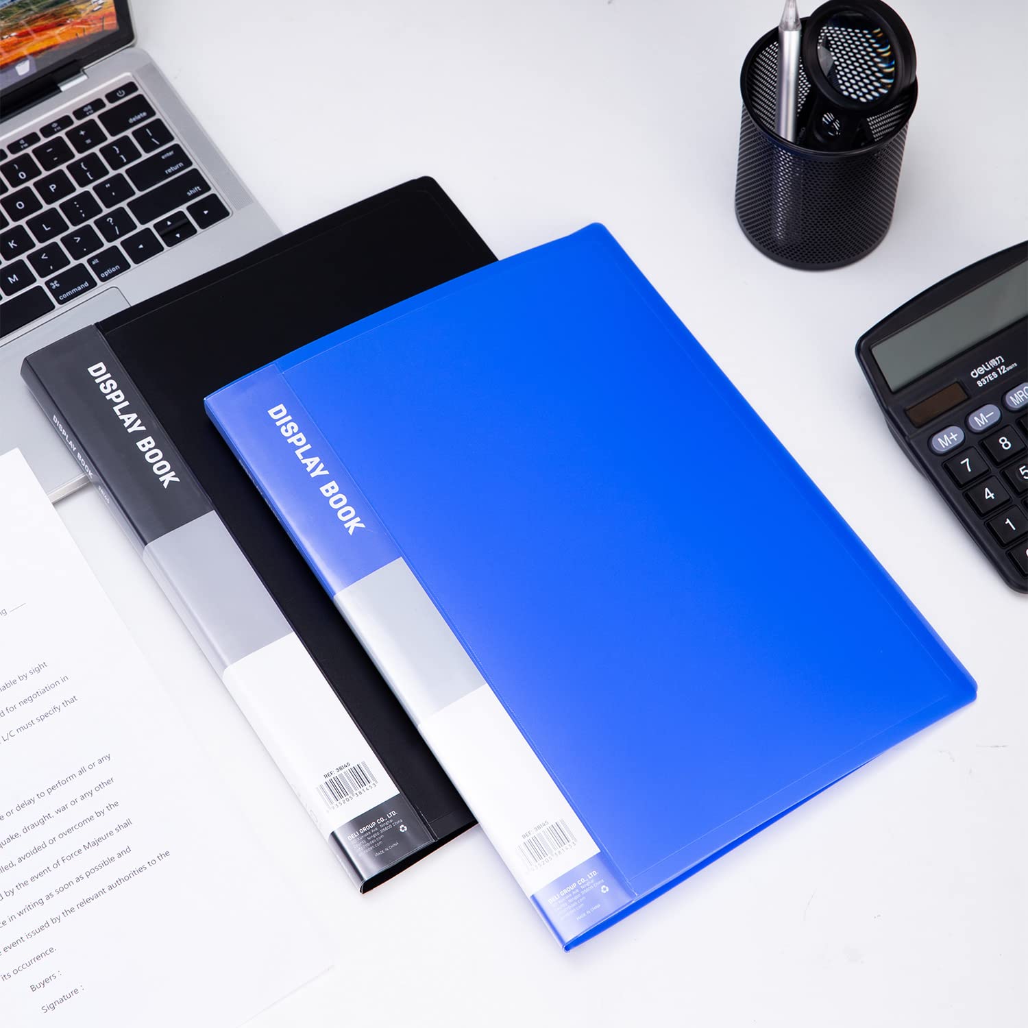 DELI E38145 DISPLAY BOOK 20 POCKET Professional Appearance Ease of Use Durability