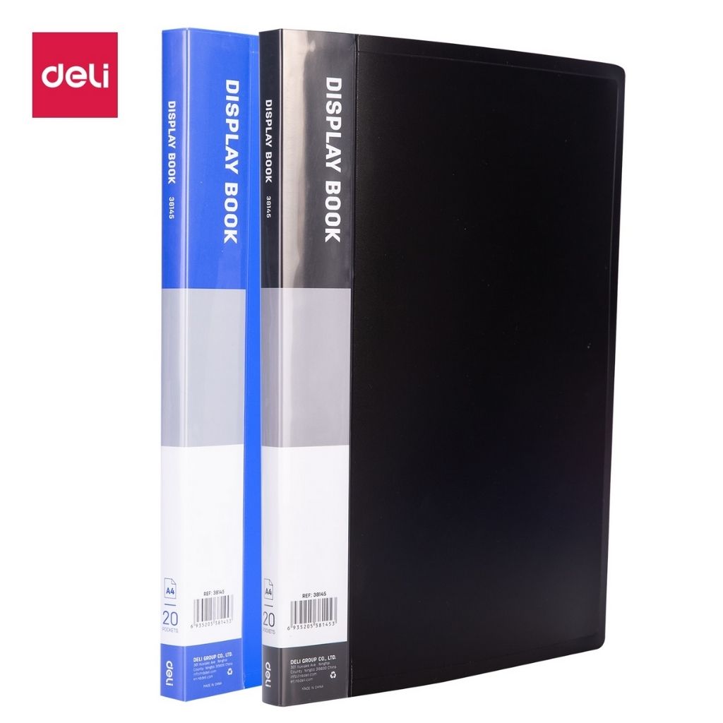 DELI E38145 DISPLAY BOOK 20 POCKET Professional Appearance Ease of Use Durability