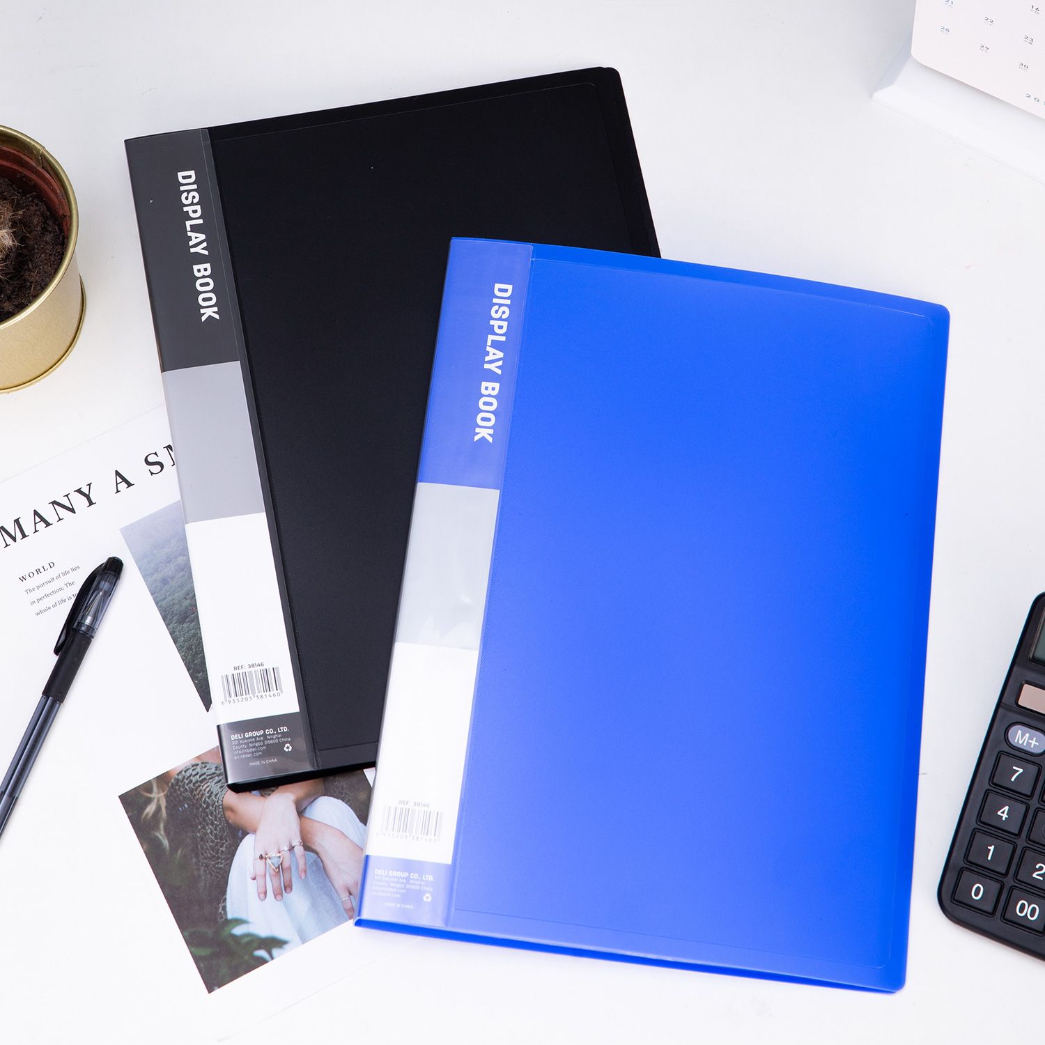 DELI E38146 DISPLAY BOOK 30 POCKET high-quality PP material Professional Appearance Ease of Use