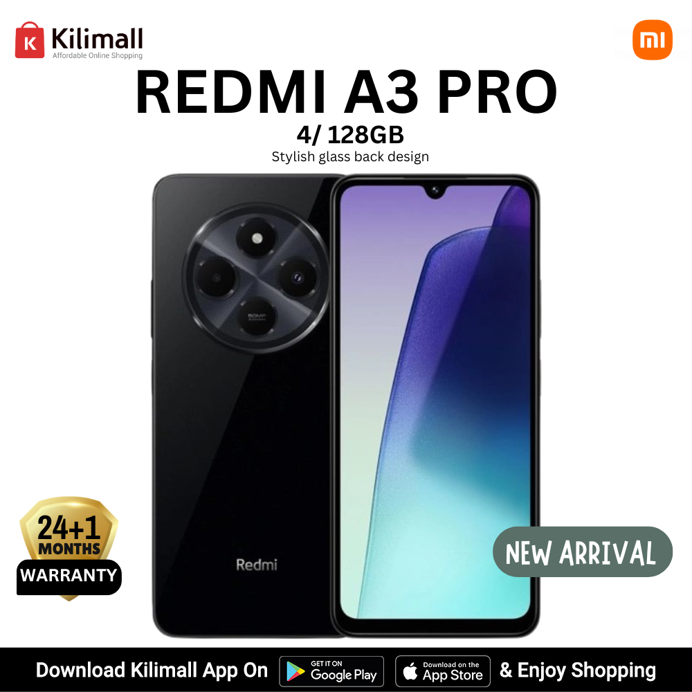 [ Exclusive Offer ] Redmi A3 Pro 4GB 128GB 5160mAh, 18W charging 6.88 inches, HD+ 50MP Camera Dual SIM, 4G, Android 14 Smartphone