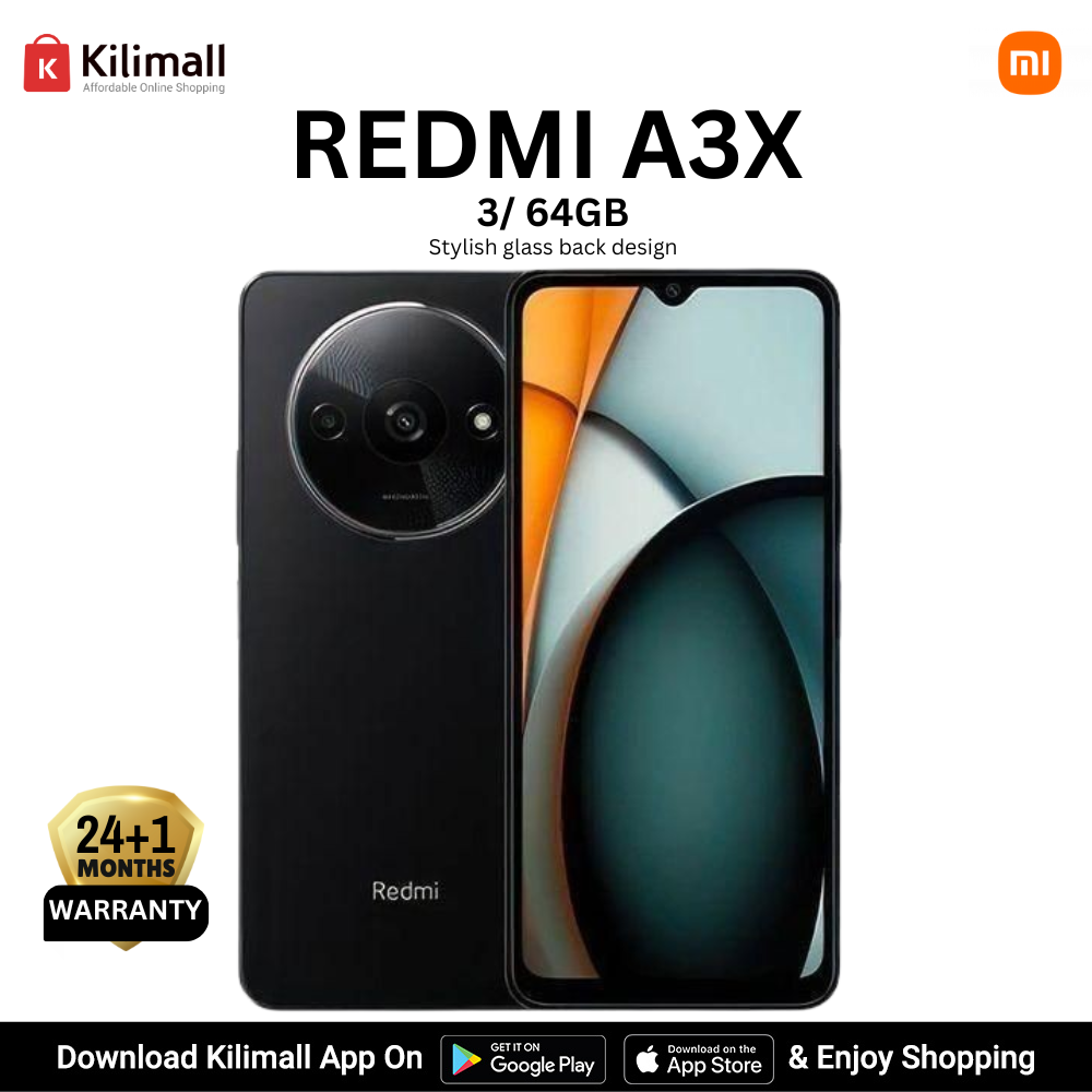 XIAOMI Redmi A3X 6.71" 64GB+3GB RAM 4G Network 5000mAh Battery 8MP AI Camera 10W Fast Charging Fingerprint Sensor Android 14 Smart Phones