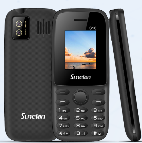 [Exclusive Offer]  S16 Feature Phone (Black) -  1.8" Display, Dual SIM, dual standby 32MB RAM, 1000mAh Removable Battery, Camera, Wireless FM, Torch, 32GB Expandable Storage