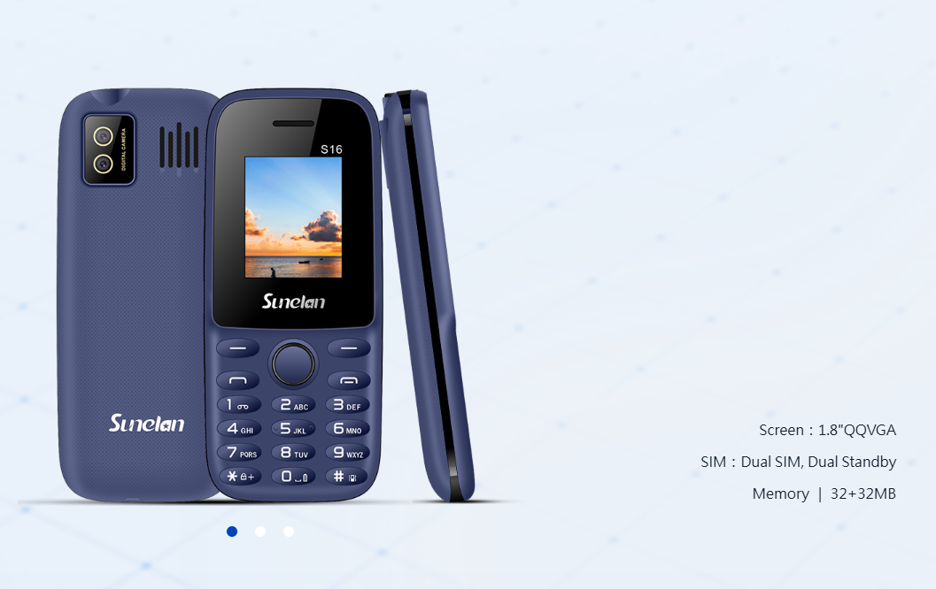 [Exclusive Offer]  S16 Feature Phone (Black) -  1.8" Display, Dual SIM, dual standby 32MB RAM, 1000mAh Removable Battery, Camera, Wireless FM, Torch, 32GB Expandable Storage