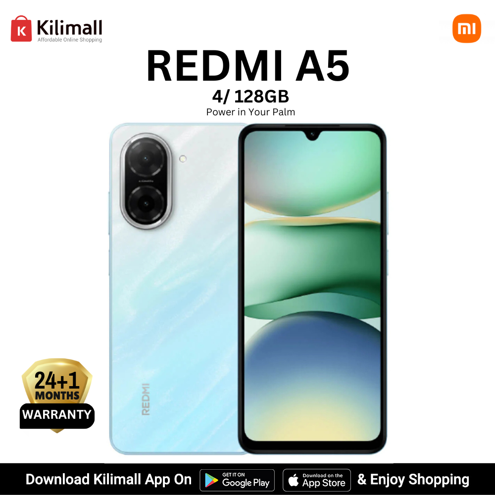 [Latest Arrival !!!] Redmi A5 SmartPhone Display 6.88"  - 4GB Ram + 128GB Rom, Dual SIM ,32MP main camera, 8MP front camera , 5200mAh battery , Side fingerprint sensor , USB Type-C