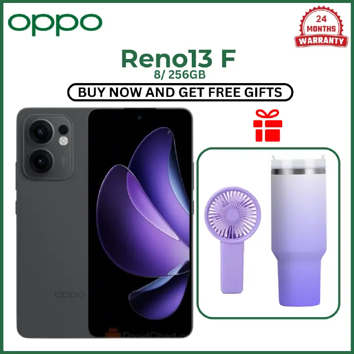 [ Xmas Sale ] Brand New Oppo Reno 13F  8+256GB | Helio G100 | 120Hz AMOLED | 5800mAh | Fast Charge | Android 15 Phonehub