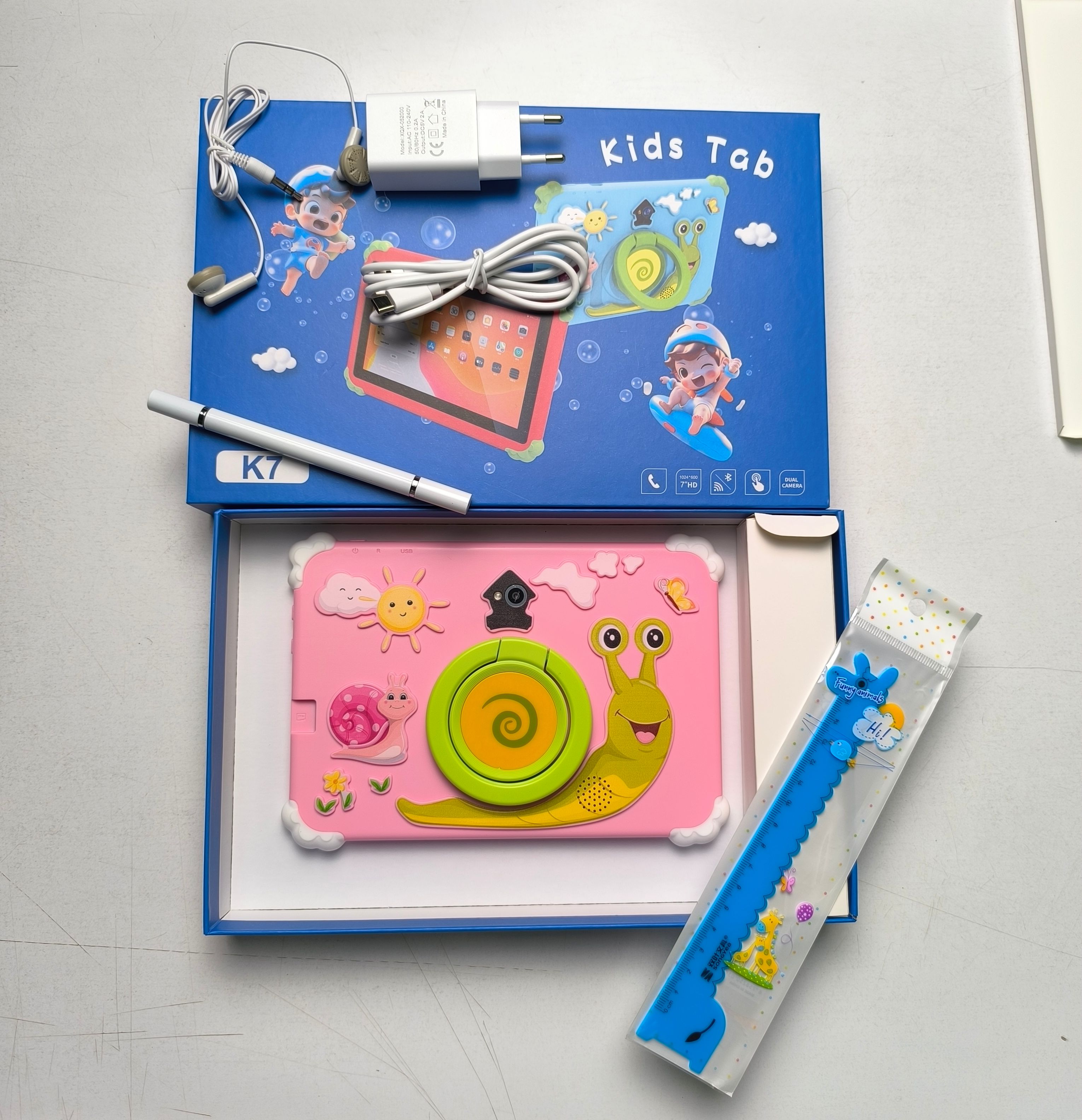 [New Arrival]  KIDS LEARNING TABLET K7 - 4GB + 64GB Storage , Dual core,Battery 3000mAh