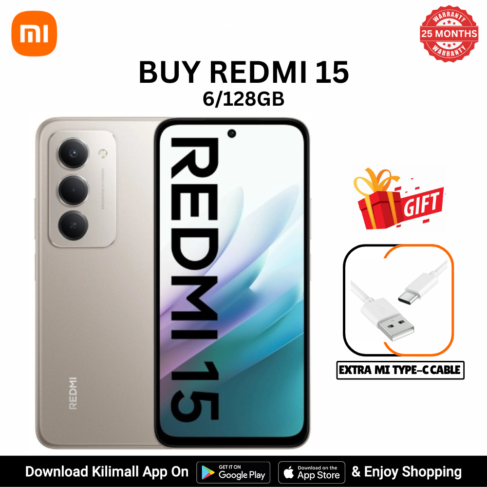 [Special Offer ]  Redmi 15 Smartphone 6.9" HD+ Display, 6GB+128GB, 50MP AI Camera, 7000mAh Battery, Dual SIM, 4G Side fingerprint phonehub