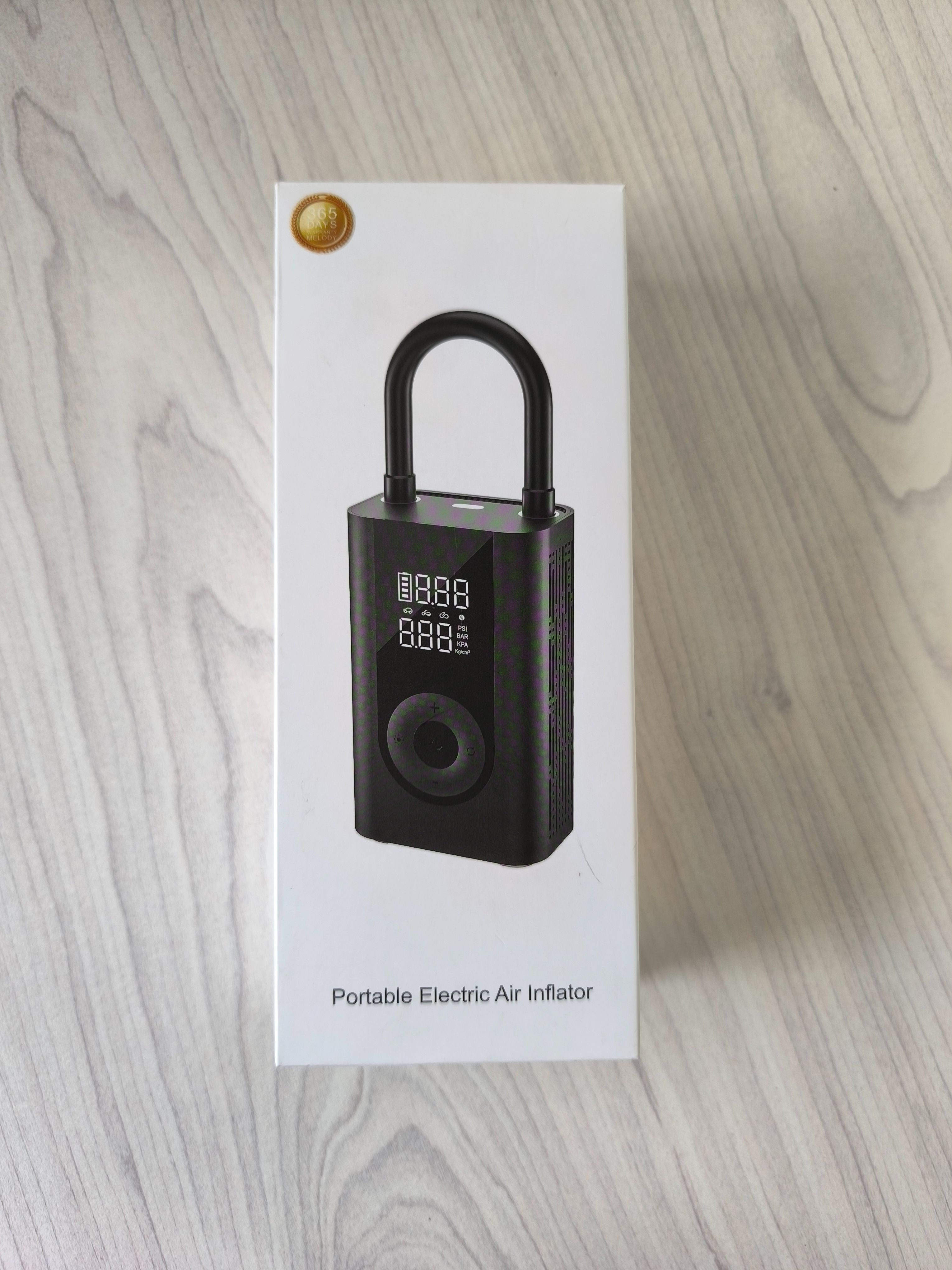 { Special Offer }Melody Polymer Portable ELECTRIC AIR INFLATOR Digital Pressure Detector ,Inflation Pressure & 4000MAH Power Bank Function Inflates Car Tires,Mortobikes & Balls