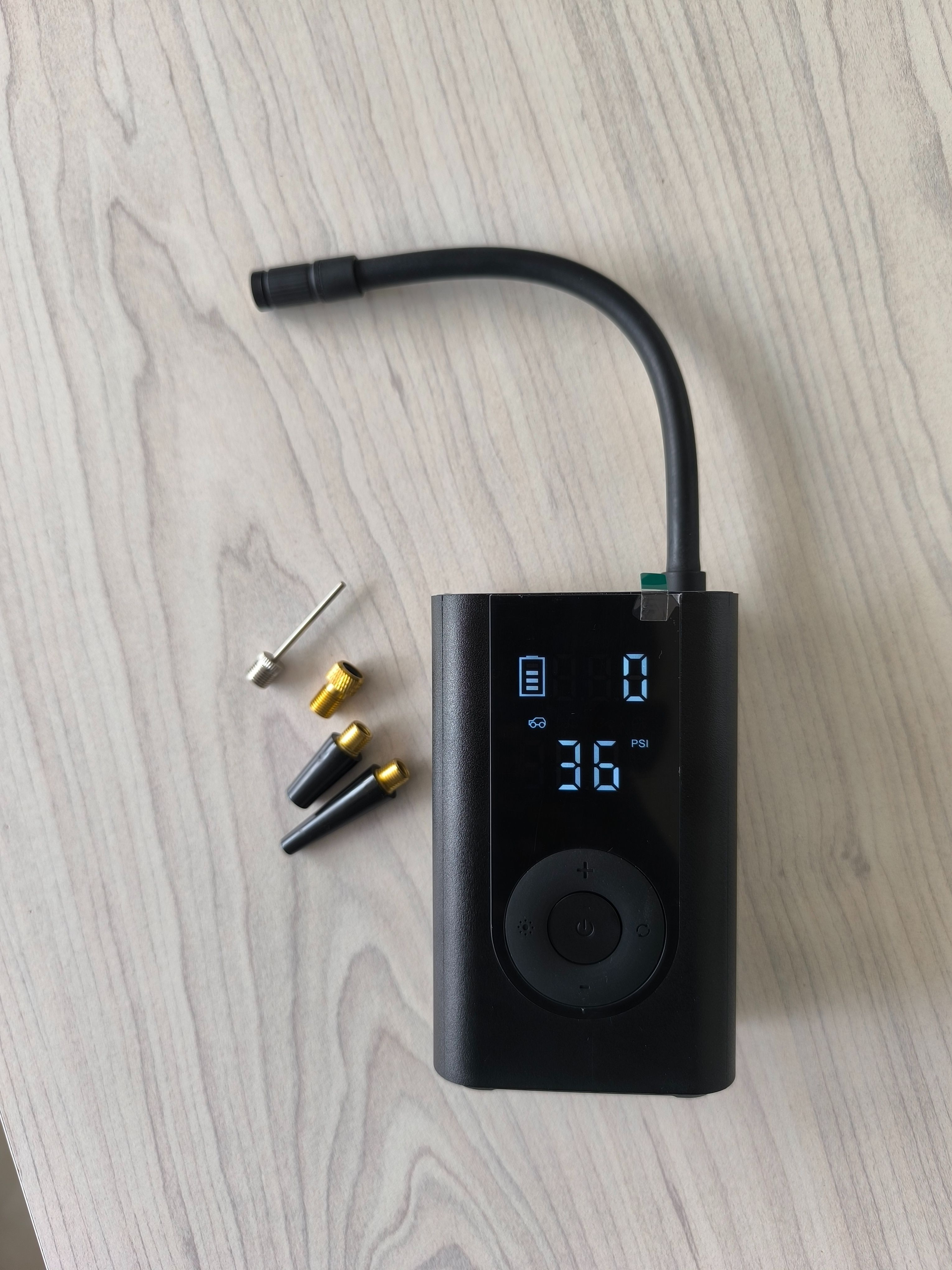 { Special Offer }Melody Polymer Portable ELECTRIC AIR INFLATOR Digital Pressure Detector ,Inflation Pressure & 4000MAH Power Bank Function Inflates Car Tires,Mortobikes & Balls