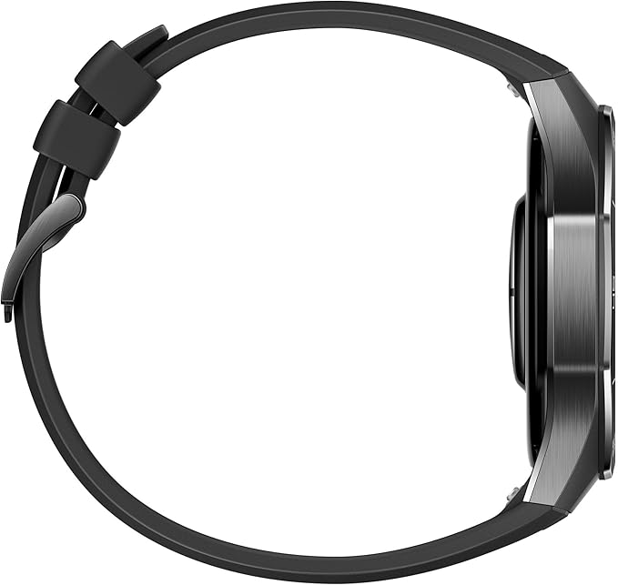 HUAWEI Watch GT 5 Pro 46mm Smartwatch, Rugged Design, 7-Day Battery, Fitness & Health Tracking, iOS & Android Compatible, Black Fluoroelastomer Strap