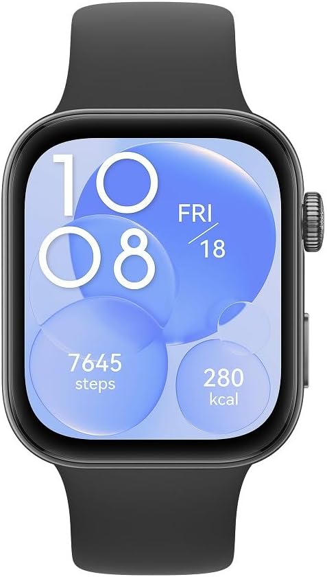 Huawei Watch Fit 3- 1.82" AMOLED Display, Bluetooth Calling, Heart Rate & SpO₂ Monitor, 100+ Workout Modes, GPS, 10-Day Battery, Waterproof – Android & iOS Compatible
