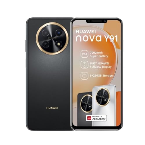 [Special Offer] HUAWEI nova Y91 Smartphone , 6.95" HUAWEI FullView Display, 7000 mAh Super Battery, 300% Super Volume, 8GB+256GB, Starry Circle Design, EMUI 13