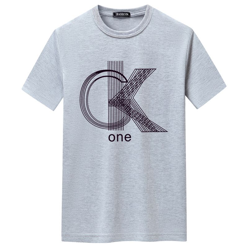 new men's summer short sleeved t-shirt men's t-shirt short sleeved plus size cotton t-shirt round neck trendy t-shirt wholesale