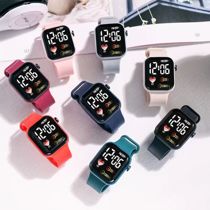 Digital Smart sport watch Women watches digital led electronic wristwatch Bluetooth fitness wristwatch Men kids hours hodinky