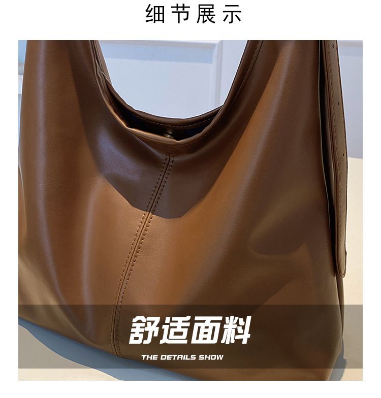 Retro commuting texture shoulder bag female 2025 this year popular Korean version of temperament underarm bag tote bag fashion female
