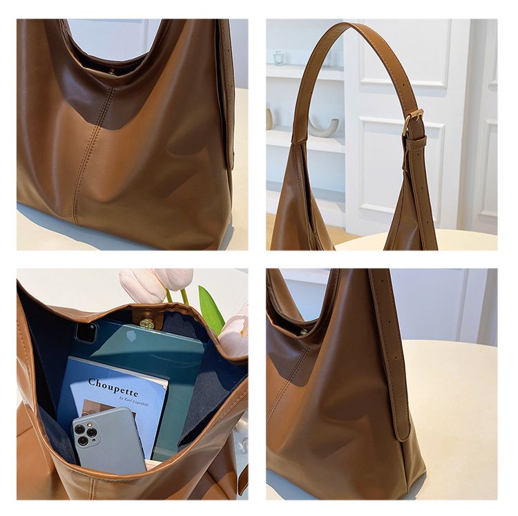 Retro commuting texture shoulder bag female 2025 this year popular Korean version of temperament underarm bag tote bag fashion female