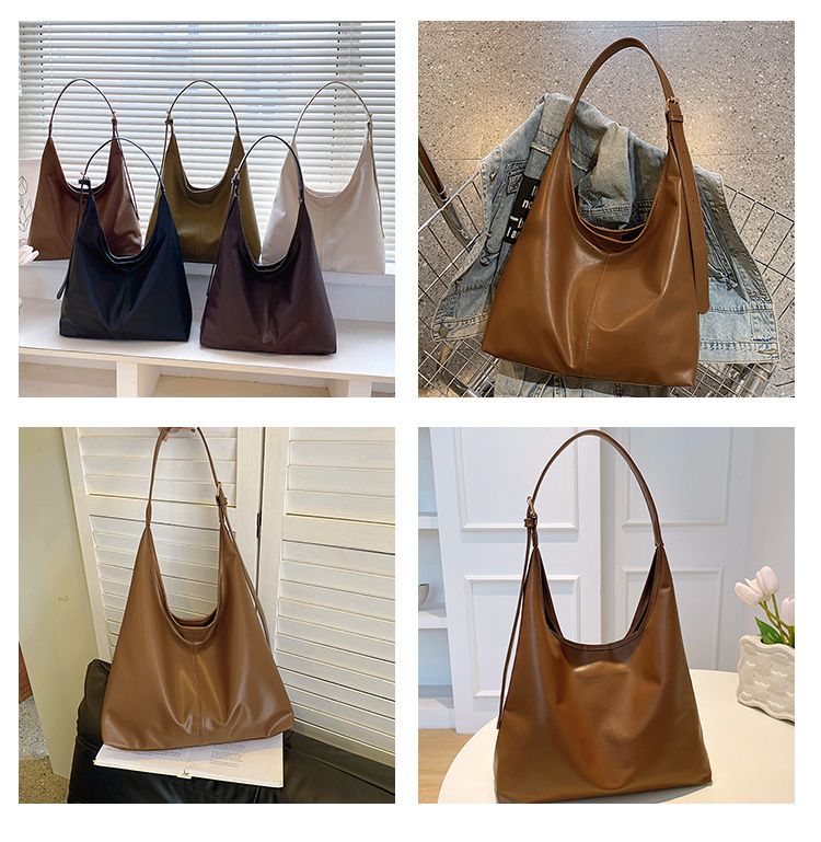 Retro commuting texture shoulder bag female 2025 this year popular Korean version of temperament underarm bag tote bag fashion female