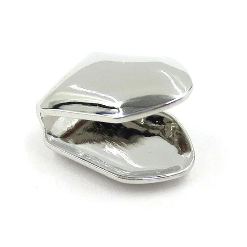 Gold Trendy Rock Rapper Hip Hop Grillz Caps Mold Top & Bottom Grill Body Jewelry Single Teeth Gold one size