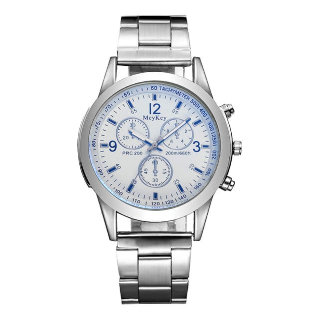 GENEVA blue light Europe fashion quartz watch White One Size