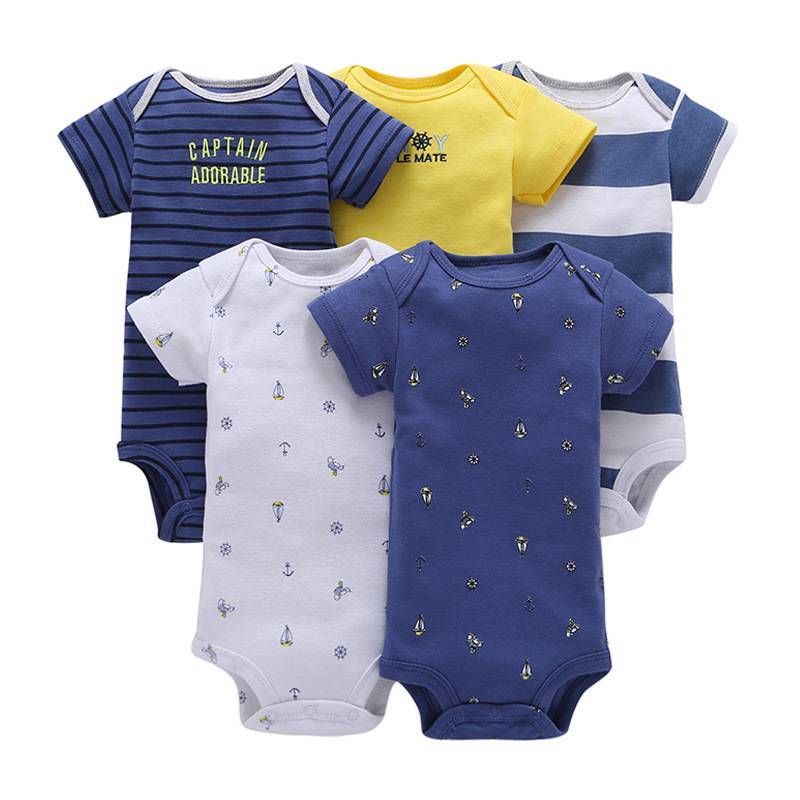 1PC Newborn Baby Boy Girls Clothes Short Sleeve Baby Clothing Baby Boy 0-6 Months