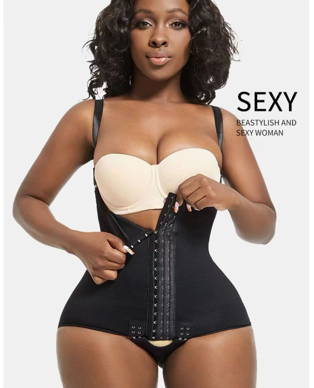 Shapewear Women's Clothing Body Shaping Bodysuit Underwear Dresses Black S