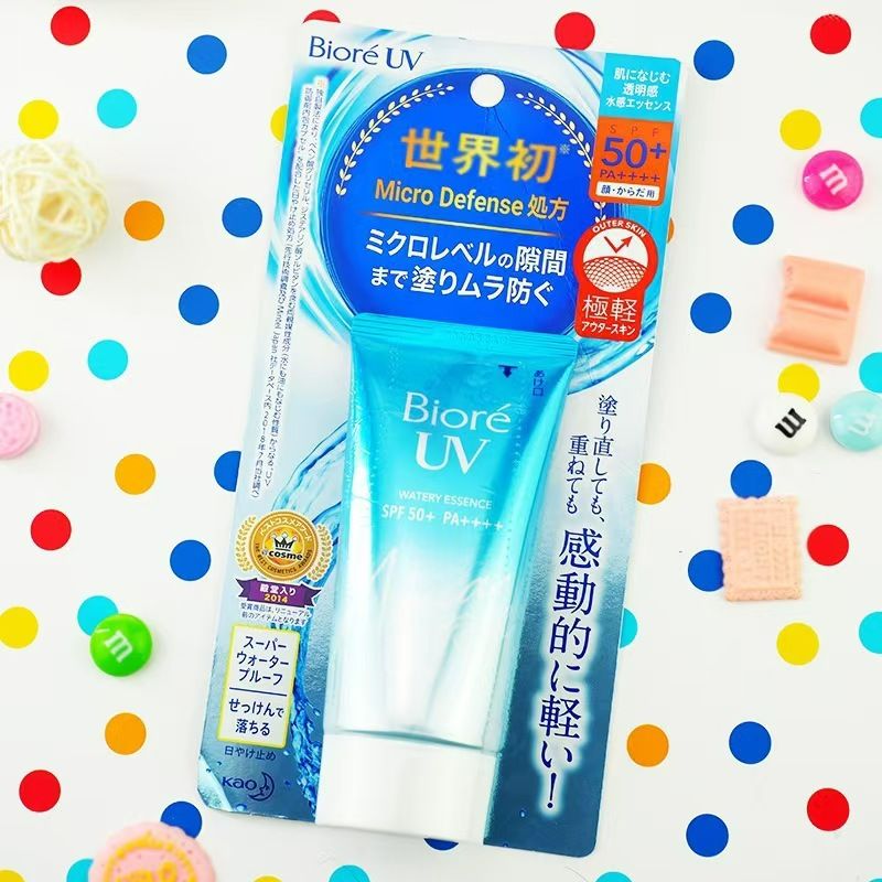 SPF50+ 50g Sunscreen Cream Spf50 Gel Isolation Lotion For Men And Women Moisturizing Whitening Waterproof Refreshing Water as picture 50ml