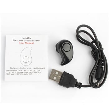 Mini Style Wireless Bluetooth Earphone Black One Size