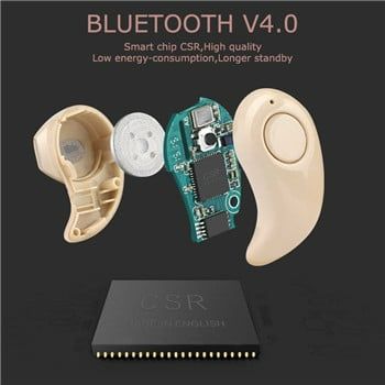 Mini Style Wireless Bluetooth Earphone Black One Size