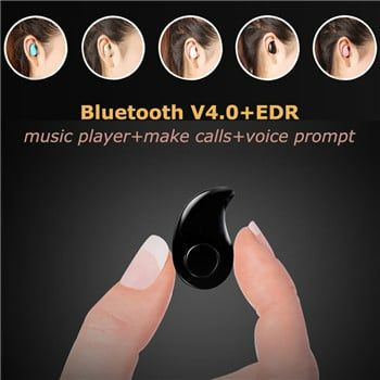 Mini Style Wireless Bluetooth Earphone Black One Size