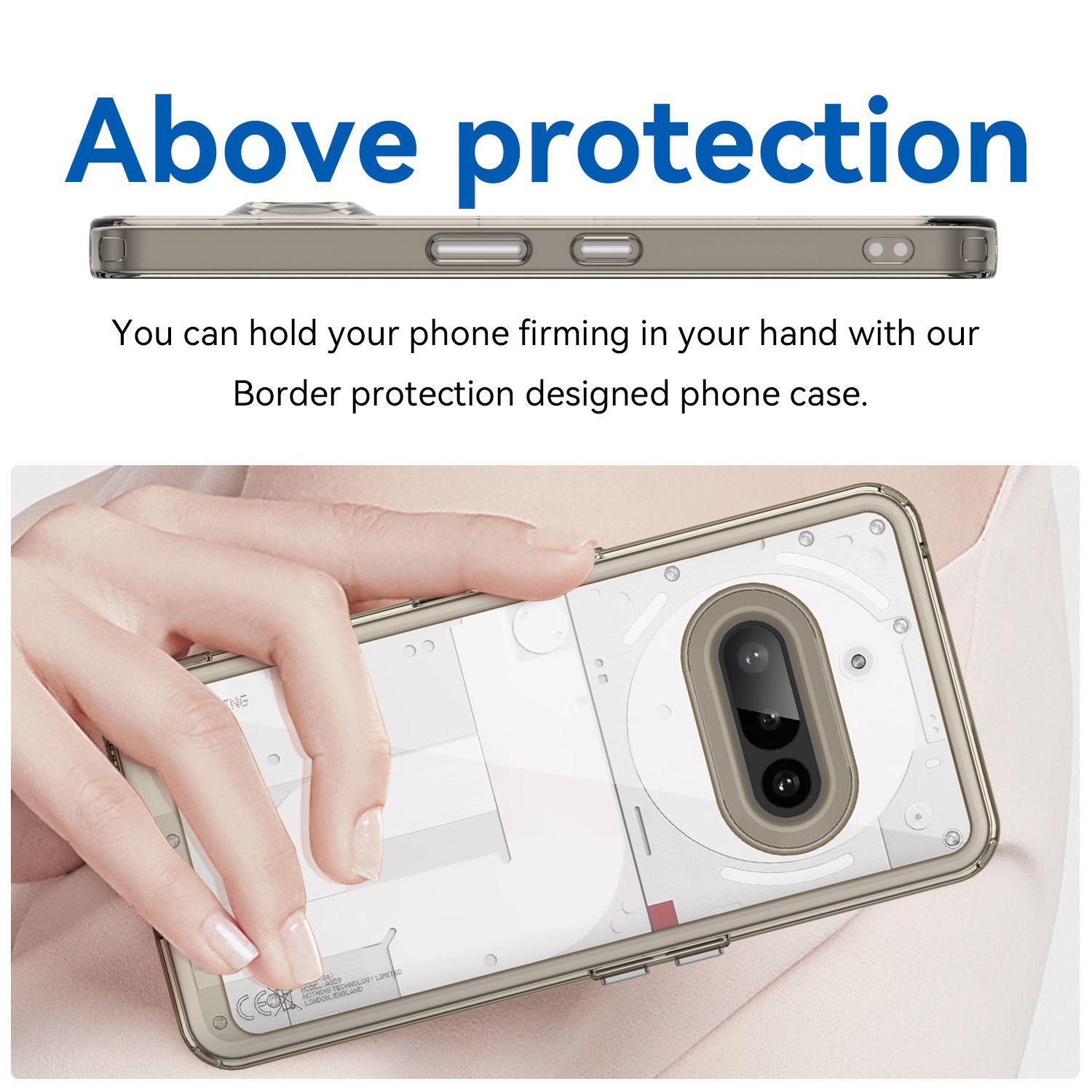 nothing phone 3a back cover case Clear PC+ Transparent TPU Bumper lucency 3A *5pcs