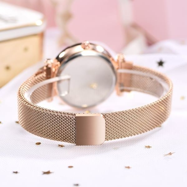 Women Watches 2019 Ladies Watch Starry Sky Magnetic Waterproof Female Wristwatch Luminous Relogio Feminino Reloj Mujer Rose Gold One Size