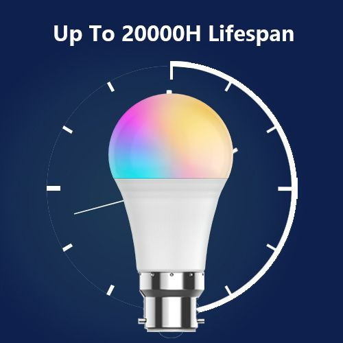 16 Million Colors Light Bulbs B22 10W Indoor Lighting LED RGB Bulb Wireless Remote Bluetooth Control Multi Color Tunable White Smart RGB Lamp 16 Million as picture