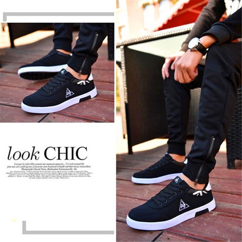 Shoes Men Shoes Sneakers Athletic Casual Shoes for Men Sport Shoes Rubber Shoes New Fashion Discount On Sale Black-White 41