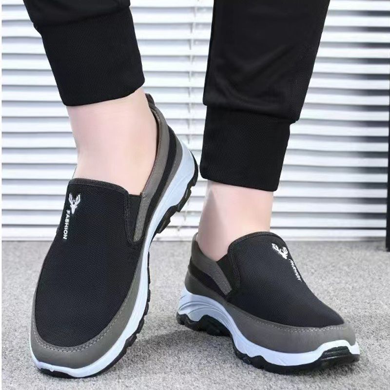 Shoes Men Shoes Sneakers Athletic Casual Shoes for Men Sport Shoes Rubber Shoes New Fashion Discount On Sale Black-White 41