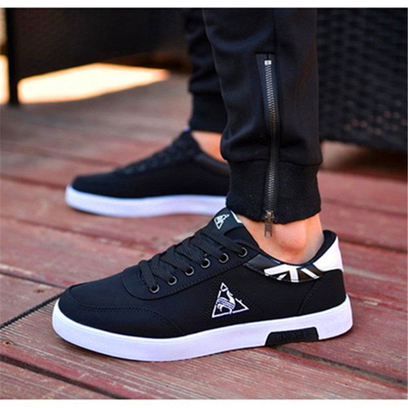 Shoes Men Shoes Sneakers Athletic Casual Shoes for Men Sport Shoes Rubber Shoes New Fashion Discount On Sale Black-White 41
