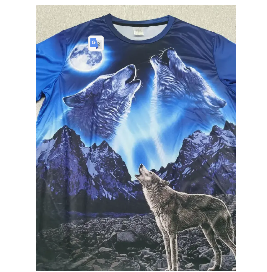 Premium 3D Printed Wolves Men's Novelty Graphic T Shirt Short Sleeve Tees Tops For Street Casual Daily 01 S