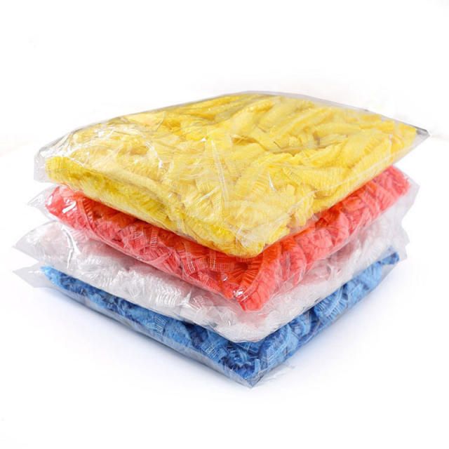 100Pcs Women Men Disposable Elastic Plastic Shower Bath Caps For SPA Hair Salon Waterproof Shower Caps Hats