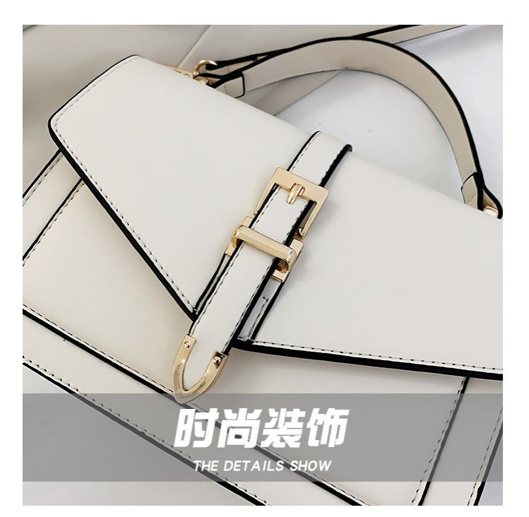 Niche design 2022 new bags women's bags high-end autumn and winter women's small bags shoulder crossbody handbag small square bag Khaki one size