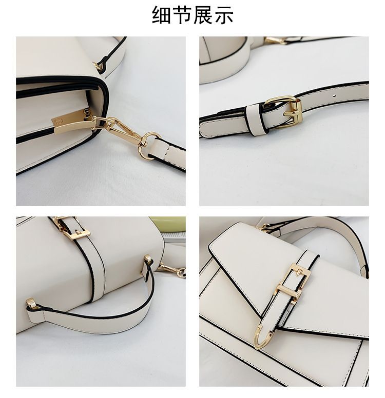 Niche design 2022 new bags women's bags high-end autumn and winter women's small bags shoulder crossbody handbag small square bag Khaki one size