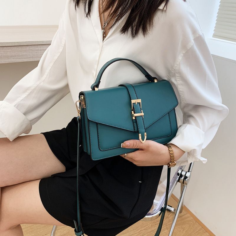 Niche design 2022 new bags women's bags high-end autumn and winter women's small bags shoulder crossbody handbag small square bag Khaki one size