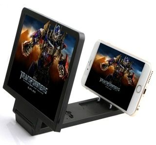 Mobile Phone Curved Screen Amplifier HD 3D Video Mobile Phone Magnifying Glass Stand Bracket Phone Foldable Holder