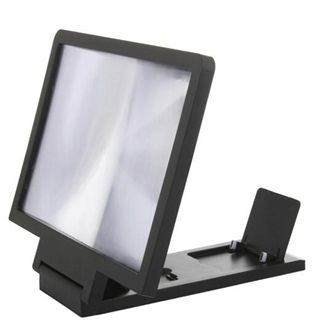 Mobile Phone Curved Screen Amplifier HD 3D Video Mobile Phone Magnifying Glass Stand Bracket Phone Foldable Holder