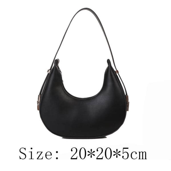 SkyBaby Fashion Luxury Design PU Leather Shoulder Hobo Bag Women Small Clutch Handbag Purse Female Underarm Bag Shopper Totes Khaki one