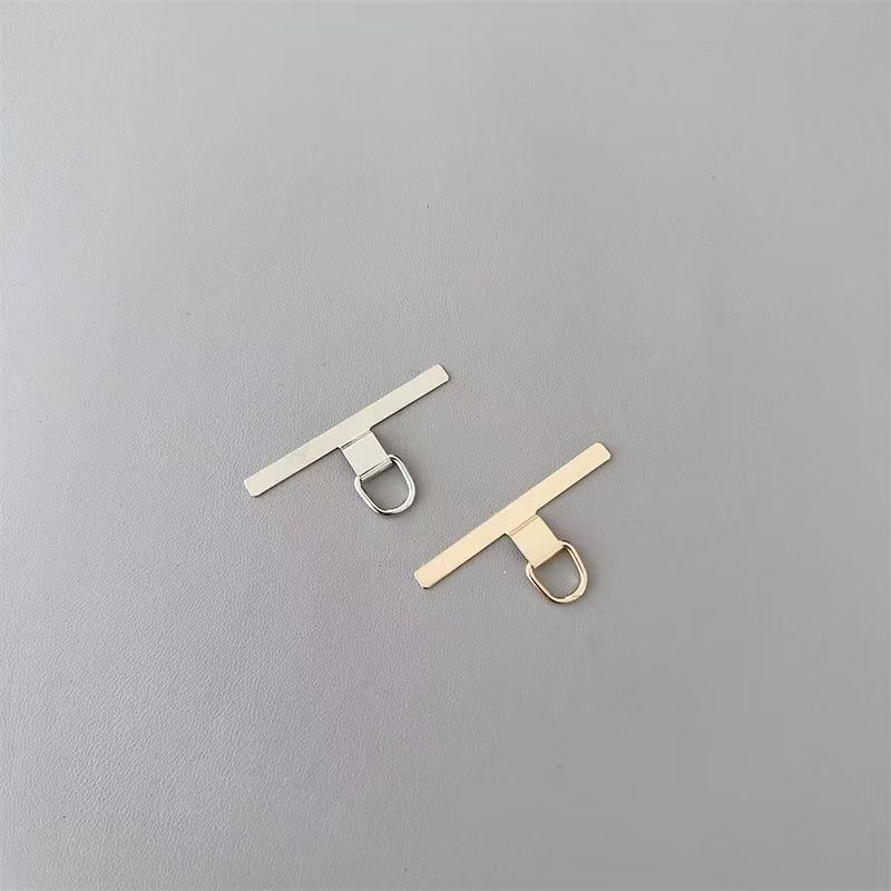 Ultra-Thin Stainless Steel Phone Tether Patch Gasket, Cellphone Strap Parts Replacement, Lanyard Safety Connect Piece White One Size