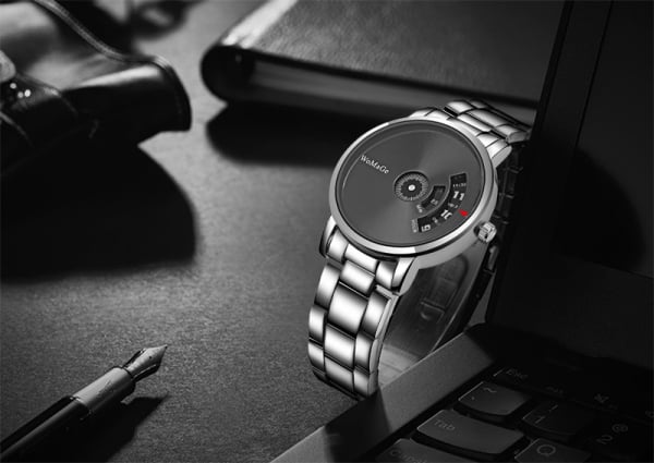 New Hot Sell Brand WoMaGe Wrist Watch Luxury Unique Style Men Quartz Watches Fashion Designer Male Watch White+black One Size